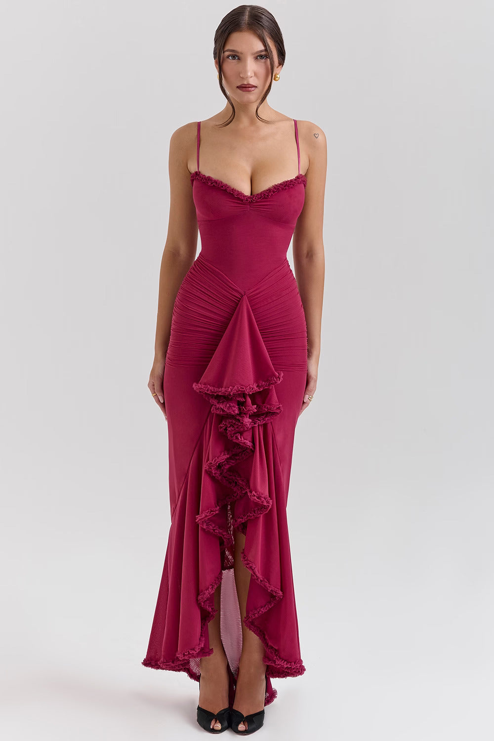 ELOWEN MAXI DRESS - WINE