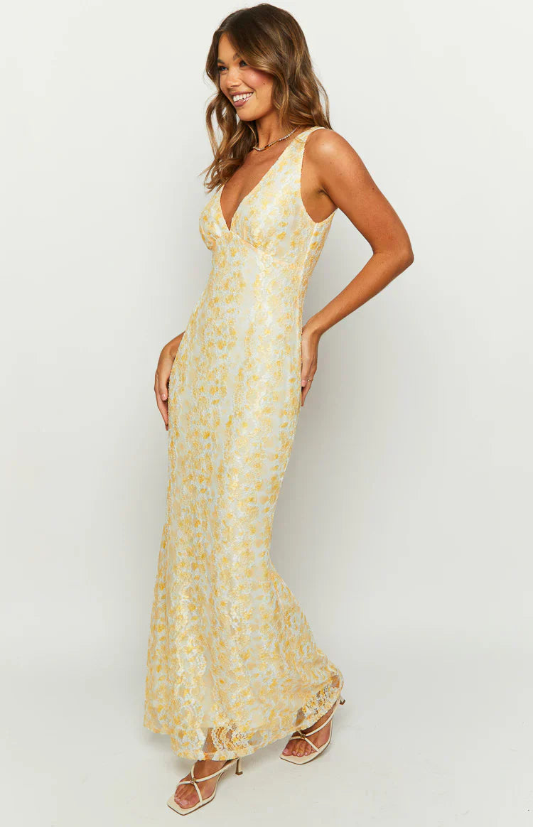 LIORA MAXI DRESS - YELLOW