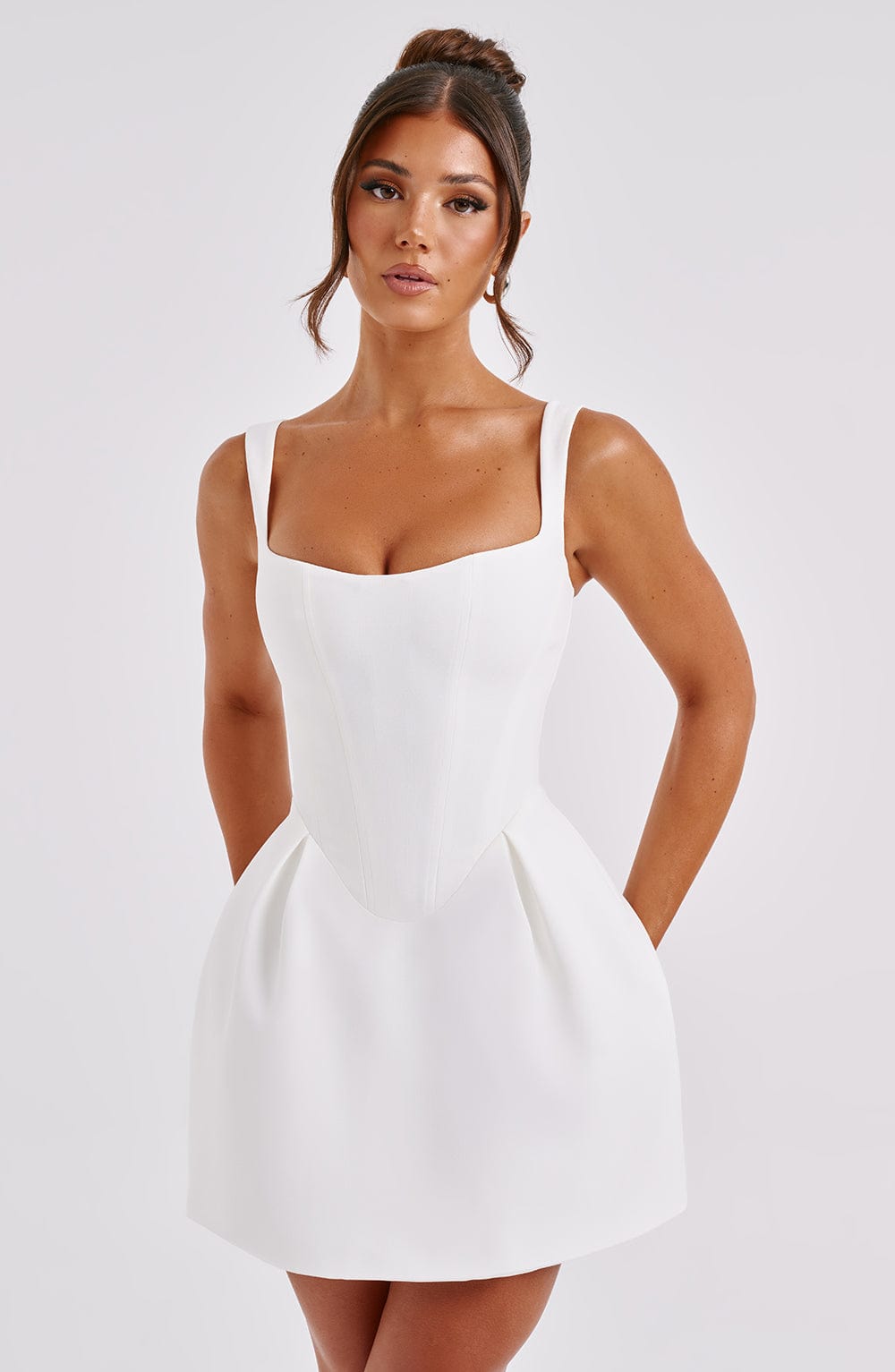 THEODORA MINI DRESS - Ivory