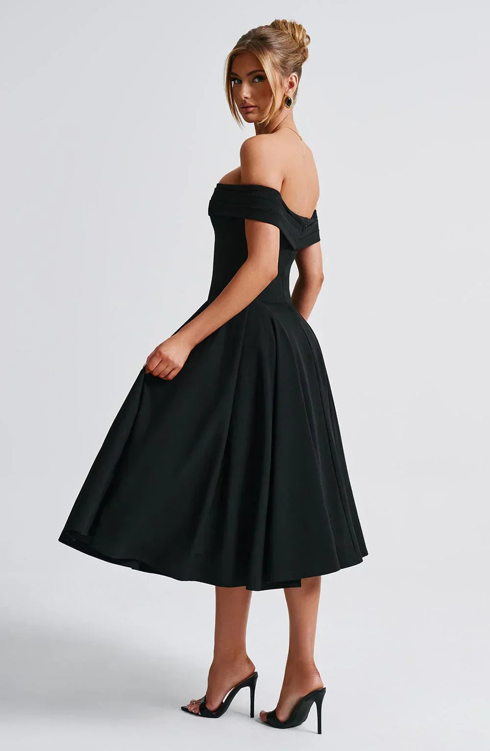 BENNET MIDI DRESS - BLACK